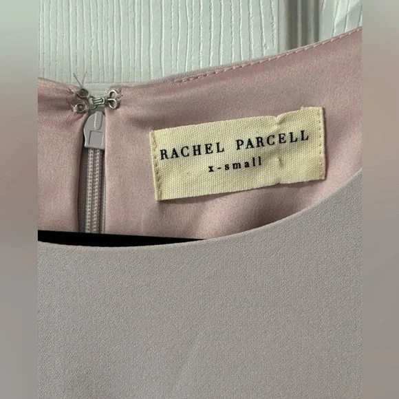 Rachel Parcell Cascade Sheath Dress Sz XS Pale Sweet Lilac Dress Lavender EUC - Picture 6 of 12
